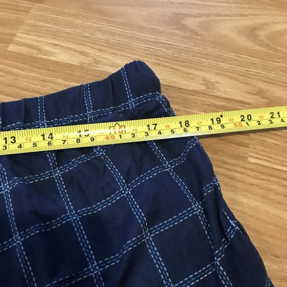 JOCKEY Sleep Lounge Shorts Men Med Rest Well Moisture Wicking Navy Plaid Pockets - Picture 9 of 10